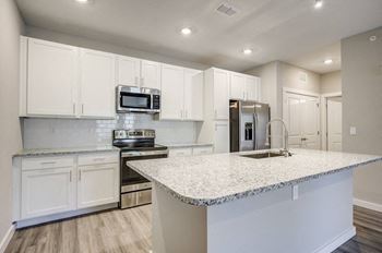 Gourmet kitchens with granite countertops
